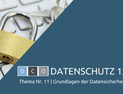 DCO Datenschutz 1×1: Grundlagen der Datensicherheit